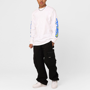 OEM Custom <b>Logo</b> Factory Mens Long Sleeves T Shirts Crew Neck Streetwear Graphic Full Long Sleeves Tee Shirts for High Quality - Product Image 3