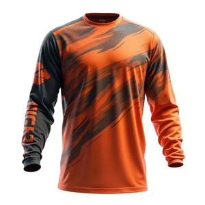 เสื้อเจอร์ซีย์มอเตอร์ครอสแบบสั่งตัดพิเศษ ทนทาน ระบายอากาศได้ดี ออกแบบมาเพื่อปกป้องผู้ขับขี่ให้ยาวนาน ชุดแข่งรถมอเตอร์ไซค์และรถยนต์ - Product Image 4