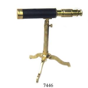 Télescope nautique antique en laiton avec support en laiton télescope astronomique Spyglass de qualité solide télescope professionnel - Product Image 3