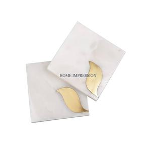 Posavasos de mármol sólido para Decoración de mesa para el hogar y la cocina Posavasos de cocina para té y café de calidad superior de Home Impression - Product Image 1