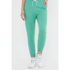 Pantalon de jogging décontracté AltBuy, coupe évasée, respirant, 100 % polyester, coupe régulière, longueur midi, style froissé - Product Image 2