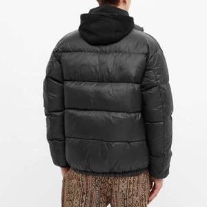 ปากีสถานเสื้อแจ็คเก็ตบุนวมผู้ชาย,แจ็คเก็ตบุขนฤดูหนาวทรงบอลลูนสำหรับบุนวมสีดำพิมพ์โลโก้ได้ตามต้องการ - Product Image 3