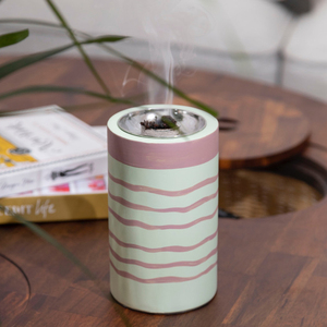 Quemador de incienso único árabe Laca de madera natural Mubkhar Hecho a mano en Vietnam para Ramadán - Product Image 1