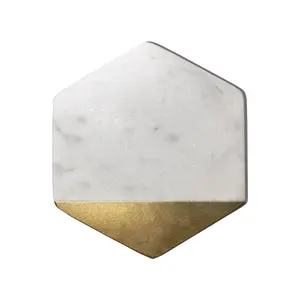 Posavasos de mármol antiguos personalizados, decoración de Mesa de Piedra cuadrada clásica para el hogar, estilo clásico personalizado - Product Image 3