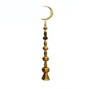 Minaretes de Latón Hechos a Mano Económicos, Artesanía Árabe de Estilo Religioso con Acabado Pulido en Oro, Hermosa Decoración Metálica - Product Image 4