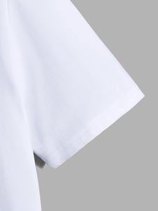 Camisetas de moda de verano, Camiseta lisa de gran tamaño, ropa deportiva, ropa de calle, tela transpirable suave y cómoda, venta al por mayor - Product Image 3