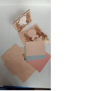 Tarjetas de boda con temática de elefante indio personalizadas, ideal para la reventa, 3 insertos - Product Image 1