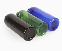 Bouteille compte-gouttes en plastique PET de 500 ml avec bouchon à bec pointu, impression de logo personnalisée, bouteille à presser à épaule ronde pour les soins capillaires