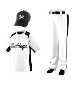 Oem Service Design Honkbal Uniform Groothandel Blanco Mode 100% Polyester Mannen Honkbal Uniform