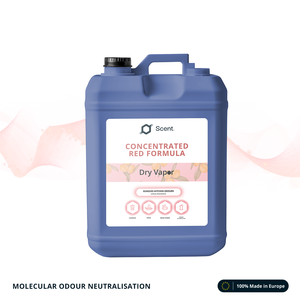 Neutralizador de Olores en Vapor Seco, Fórmula Roja Estándar: Olores de Cocina, Basura, Comida Frita y Orgánicos - Tambor de 25 kg - A Granel - Product Image 1