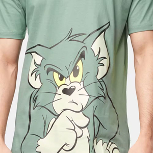 T-shirt de créateur unisexe surdimensionné 100% coton avec logo imprimé Sérigraphie lourde 250 g/m² pour hommes - Product Image 6