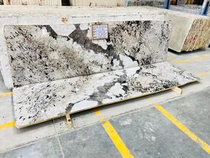 แผ่นกระเบื้องหินแกรนิตสีขาว Azul คุณภาพระดับพรีเมี่ยมพื้นผิวโบราณที่ขัดด้านข้างห้องครัวห้องน้ำ - Product Image 6