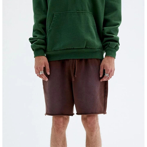 Shorts de sport délavés au soleil avec logo personnalisé, shorts pour hommes de haute qualité effet vieilli, shorts délavés à l'acide pour hommes - Product Image 4