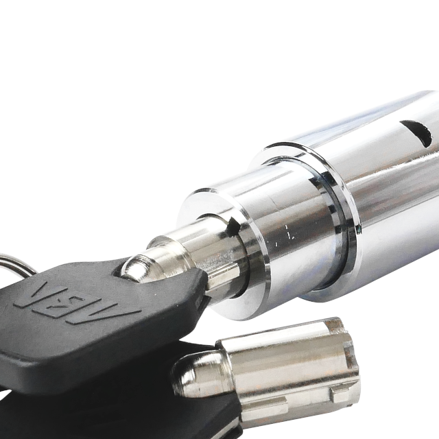 User-Friendly ABA Zinc Alloy Tubular Push Lock Cylinders High-Security Vehicle Door Cabinet Locks Chrome Finish 2 Keys Enhanced · image 4