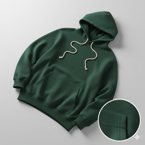 Sweat-shirts à capuche longs et plats à cordon, en molleton de coton épais et chaud de 400 g/m², pour hommes, best-sellers, avec logos brodés de votre propre marque - Product Image 4