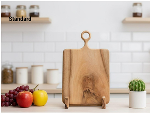 เขียงไม้สไตล์คลาสสิก |   เขียงไม้เนื้อแข็งขัดเงาเรียบเนียนสำหรับห้องครัวสมัยใหม่และแบบดั้งเดิม - Product Image 3