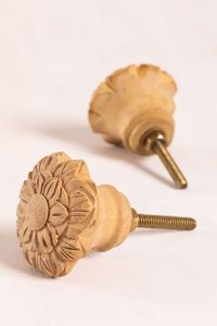 Perilla de Puerta de Madera de Diseño Premium, Elegante Tirador de Madera para Cajones y Armarios, Decoración Moderna para el Hogar, Herraje Interior - Product Image 2