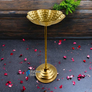 3 Pcs Iron 3D Stand Bowl Urli Set for Festival Decoration and Gifting Modern & Traditional Design - Product Image 3