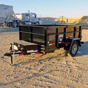 Mini Iron Dump Tipper Trailer-Truck 6x12/6x14/7x12/7x14/5'x10/5x7/5x8/6x10/7x16 15001-20000kg Capacity Full Trailer Dimensions - Product Image 2