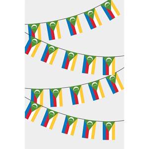 Comoros Rectangular Flag Bunting Party <b>Banners</b> Collection - Product Image 1