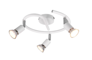 Striscia luminosa bianca serie Paris a 3 luci 3xGU10 (Trio Lighting R80913931) - Product Image 1