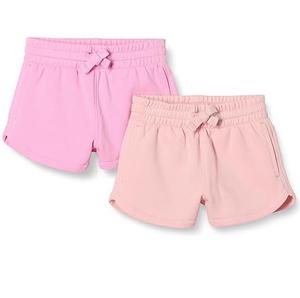 Pantalones Cortos Deportivos Transpirables de Color Rosa Liso con Cintura Elástica para Niños Pequeños, Pantalones Cortos Deportivos de Verano para Niñas con Logotipo Personalizado, MOQ Bajo - Product Image 6