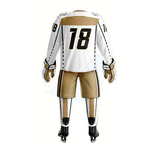 Uniforme de Hockey sobre Hielo Transpirable con Logotipo Personalizado, Nombre del Equipo y Etiqueta Privada, 100% Poliéster, Colores y Tallas Personalizables, Superventas - Product Image 3