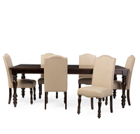 Offre Spéciale – Chaise de Luxe Moderne et Élégante en Bois de Teck Massif Sculpté, 6 Places, Écologique et Durable, Idéale pour Restaurants, Hôtels et Salles de Sport