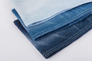 2023 nouvelle Collection <span class=keywords><strong>lin</strong></span> Denim <span class=keywords><strong>tissu</strong></span> léger 80% coton 20% <span class=keywords><strong>lin</strong></span> 6.2oz B/W sergé pour garçons Denim pantalon Collection 58/59 - Product Image 2