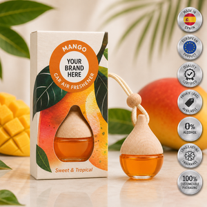 Ambientador para Auto Mango Marca Privada 6ml OEM |   Fragancia para Auto Sin Alcohol |   España UE - Product Image 1