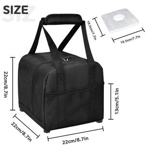 Estuche de Transporte Impermeable para Bolos con Bolsillo Lateral de Malla, Duradero, Capacidad de 50-70L, para Viajes, Competencias y Torneos Masculinos - Product Image 2