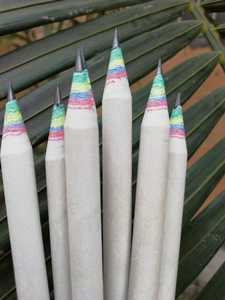 Lápices de papel reciclados hechos a medida, hechos de papel reciclados, 100% papeles reciclados, ideal para usar como promoción - Product Image 3