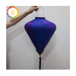 Linternas de seda Estilo de linternas vietnamitas con diseño de linterna de seda Tet para decoración colgante y uso doméstico - Product Image 4