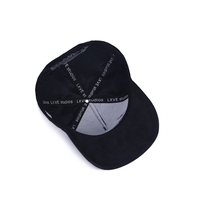 Casquette de baseball snapback unisexe tendance à logo brodé personnalisé vintage en suède à 5 panneaux avec visière incurvée, modèle Common Four