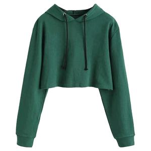 Nouvelle mode sweat à capuche pour femme sweat court haut manteau Sport pull hauts à capuche femme automne hiver vêtements haut court à capuche 2026 - Product Image 3