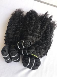 Remy-máquina rizada de doble trama, extensiones de cabello humano brasileño, indio, sin procesar, de 20 pulgadas - Product Image 6