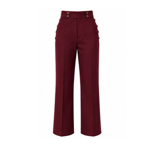 Pantalon de guerre napoléonien sur mesure pour homme, coupe droite, en toile, design historique classique, léger et confortable - Product Image 1