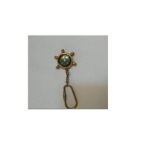 Porte-clés d'une seule pièce de conception antique fait à la main à partir de porte-clés en métal pur de qualité supérieure