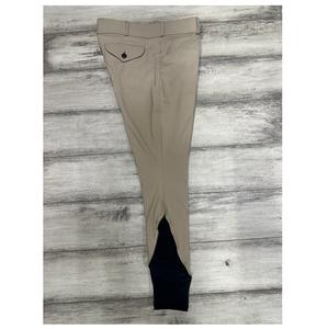 Culotte d'équitation avec Patch de genou en silicone pour hommes couleur Tan disponible à un prix abordable exportation depuis l'inde - Product Image 4