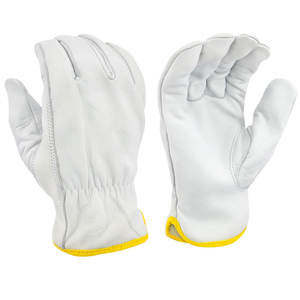 Gants de sécurité en cuir de haute qualité Gants de conducteur en cuir confortables pour la sécurité des mains Gants de conducteur en cuir de vachette. - Product Image 1
