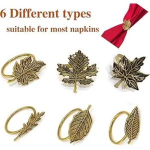 Soporte de tejido de hoja fundida, venta al por mayor, servilletero de Metal de alta calidad, reutilizable, servilleteros de hojas personalizados de latón de buena calidad - Product Image 6