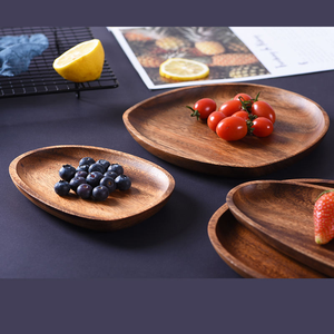 Ensemble de plats à snack et de fête en bois écologique de style classique, plats à chafing pour boulangerie - Product Image 3