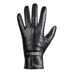 Vente en gros Gants en cuir véritable pour hommes et femmes Gants chauds d'hiver avec logo personnalisé - Product Image 4
