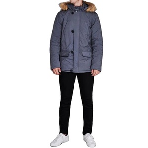 Parka de Invierno para Hombre de Alta Calidad OEM/ODM, Cortavientos e Impermeable con Capucha, Chaqueta con Capucha Aislante Personalizada - Product Image 2