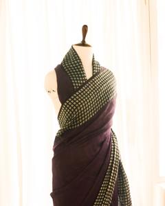 Magnifiquement coloré lin coton Saree or tissage concepteur traditionnel indien tenue de fête de mariage pour les vêtements indiens pakistanais - Product Image 2