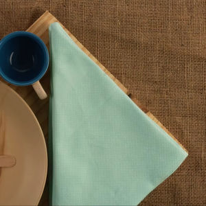 100% ensemble de serviettes en satin de coton à séchage rapide serviette en lin solide blanc tissé pour la maison hôtels restaurants utilisation durable de la cuisine - Product Image 1