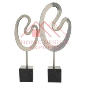 Sculpture abstraite de bureau de vente chaude/Sculpture moderne en aluminium de moulage de nouveau Design pour le dessus de table/abstrait intérieur de maison - Product Image 4