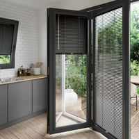 Persianas Plisadas UZEL PLICELL, Cortinas Plisadas para Ventanas Francesas, Modernas, para Hogar, Invierno, Jardín, Balcón, Protección Solar