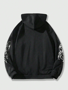 New Arrival Custom Pullover Rhinestone Solid Hoodie 100% Cotton Winter Thermal <b>Waterproof</b> High Quality Casual Wear - Product Image 2