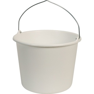 GRIPLINE L 12 White <b>Plastic</b> Construction <b>Bucket</b> - Product Image 4